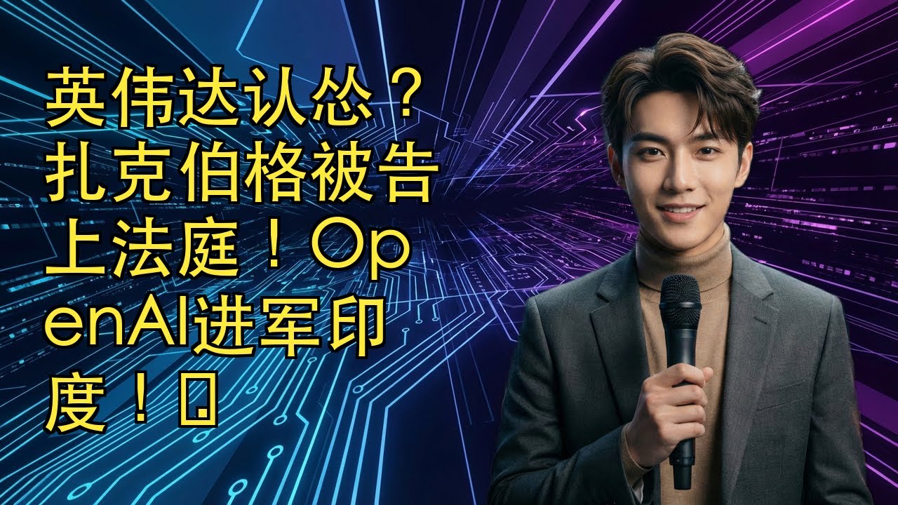 【JOY科技新闻】英伟达认怂？扎克伯格被告上法庭！OpenAI进军印度！🚀
