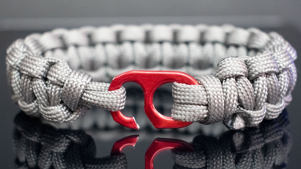 Reciclando anillo de lata  - Pulsera paracord nudo cobra