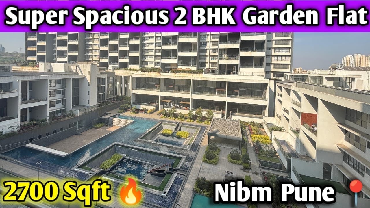 Просторная 2-комнатная квартира с садом | Nibm Pune | Все удобства | Терраса 1200 кв. футов | #2b...