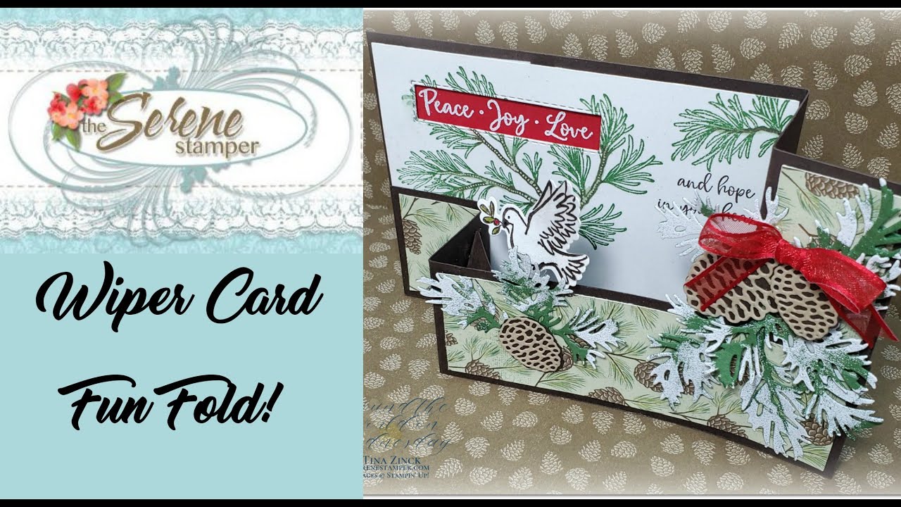 WIPER CARD with Dove of Hope & Peaceful Boughs!