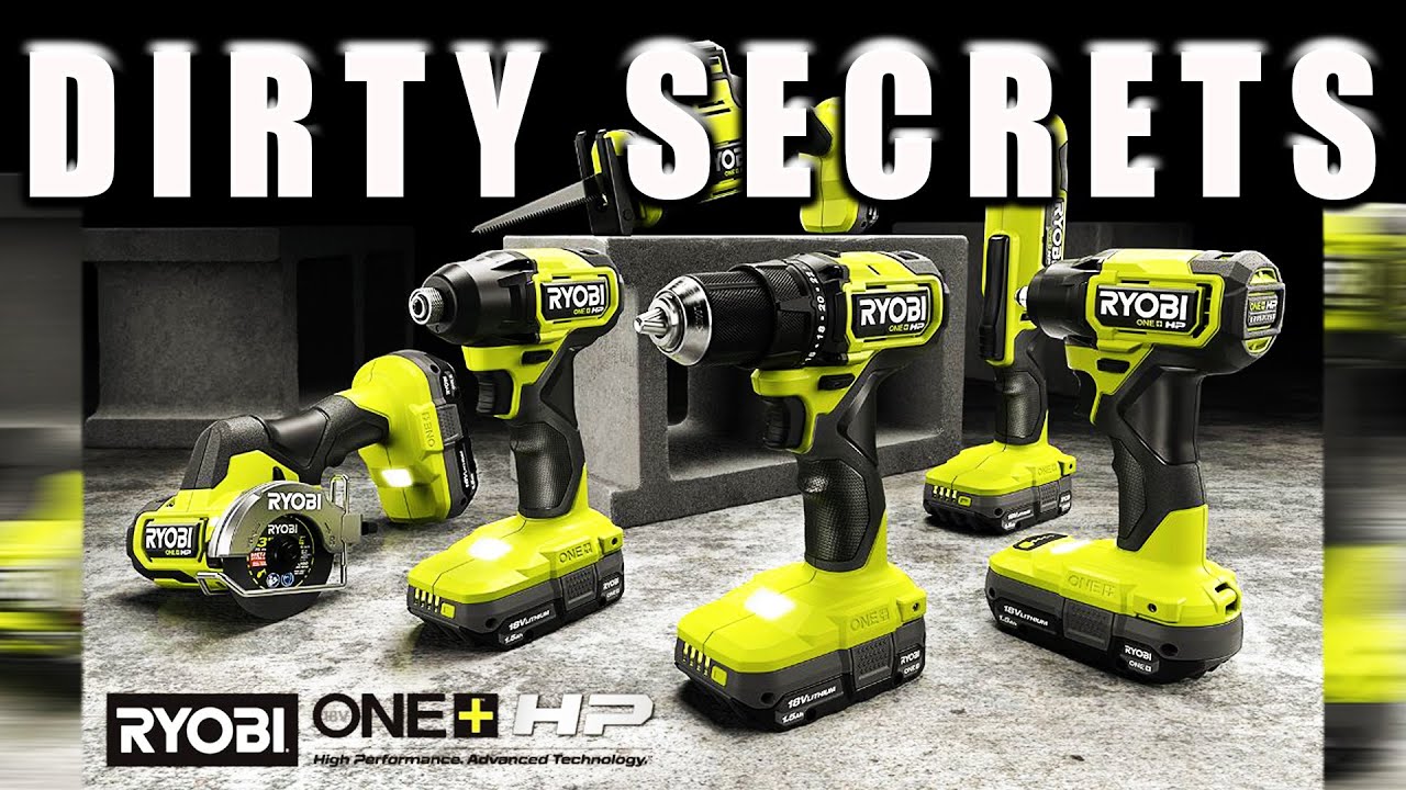 У новых компактных инструментов RYOBI HP ONE+ есть маленький грязный секрет