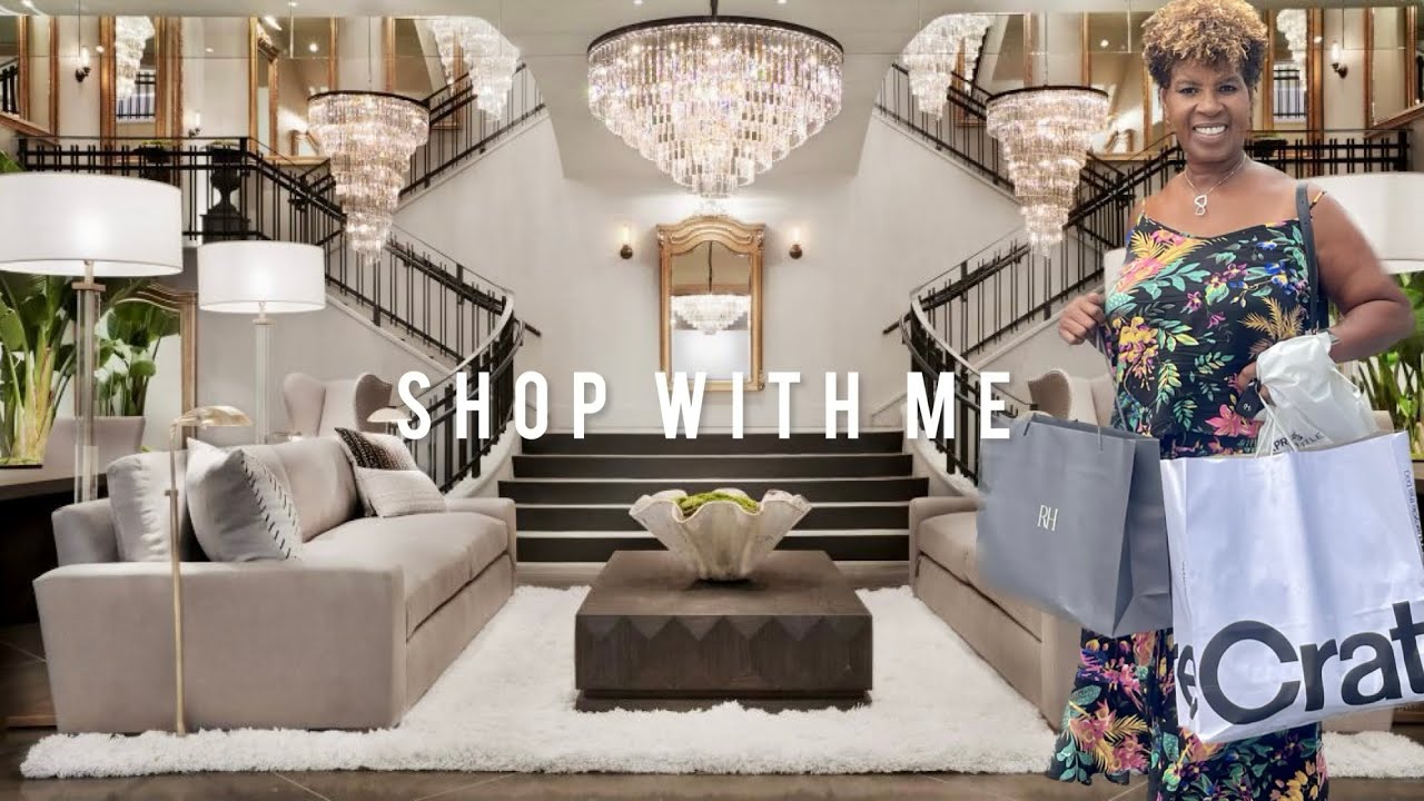 FALL SHOP WITH ME & SHOPPING HAUL |POTTERY BARN🍂RH, CRATE & BARREL and WEST ELM OUTLET #homedecor