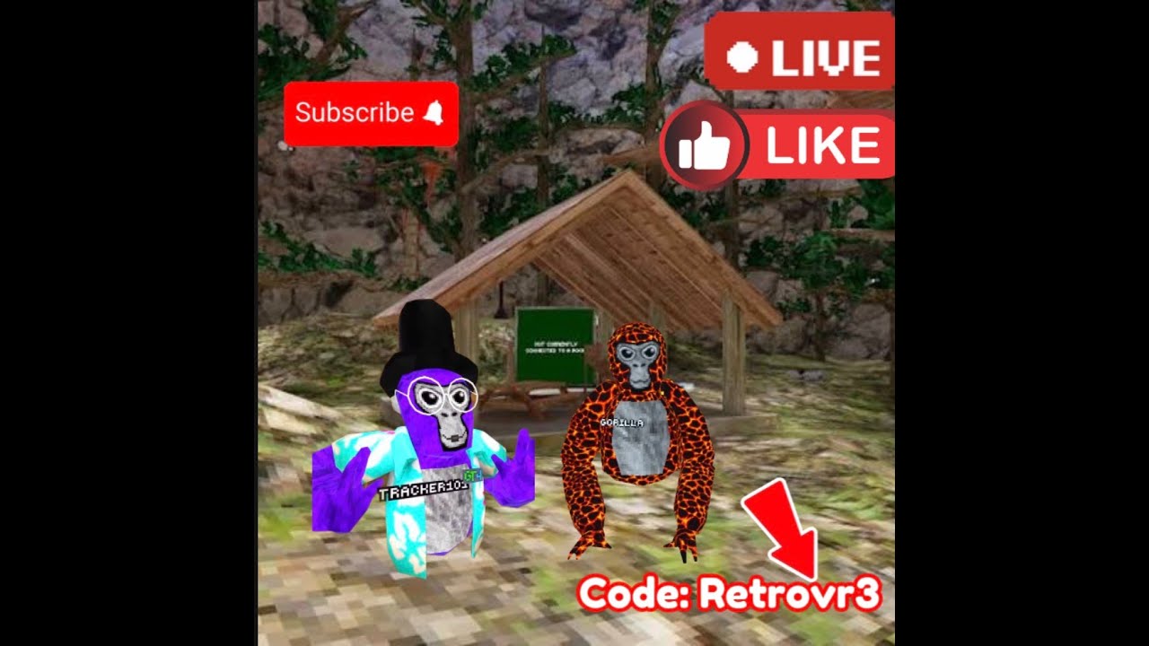 🔴Live in gorilla tag! code Retrovr3🔴
