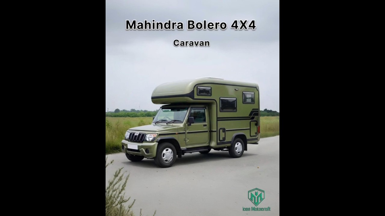 4x4 Caravan On Mahindra Bolero (Concept Design) - Indian Caravan - Icon Motocraft - Indian Motorhome