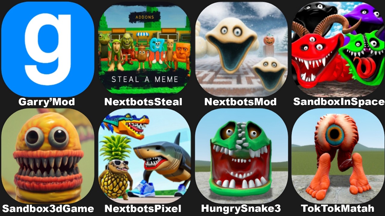 Hungry Worm in NextBots in Playground Mod 10.4.5 Steal A Brainrot,Sandbox in Space,Garrys Mod Mobile