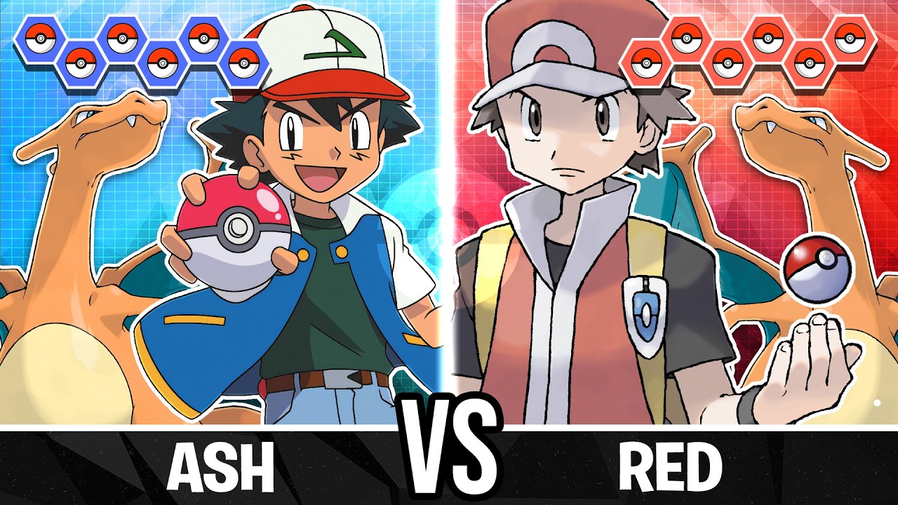 Ash vs Red - Pokemon Battle