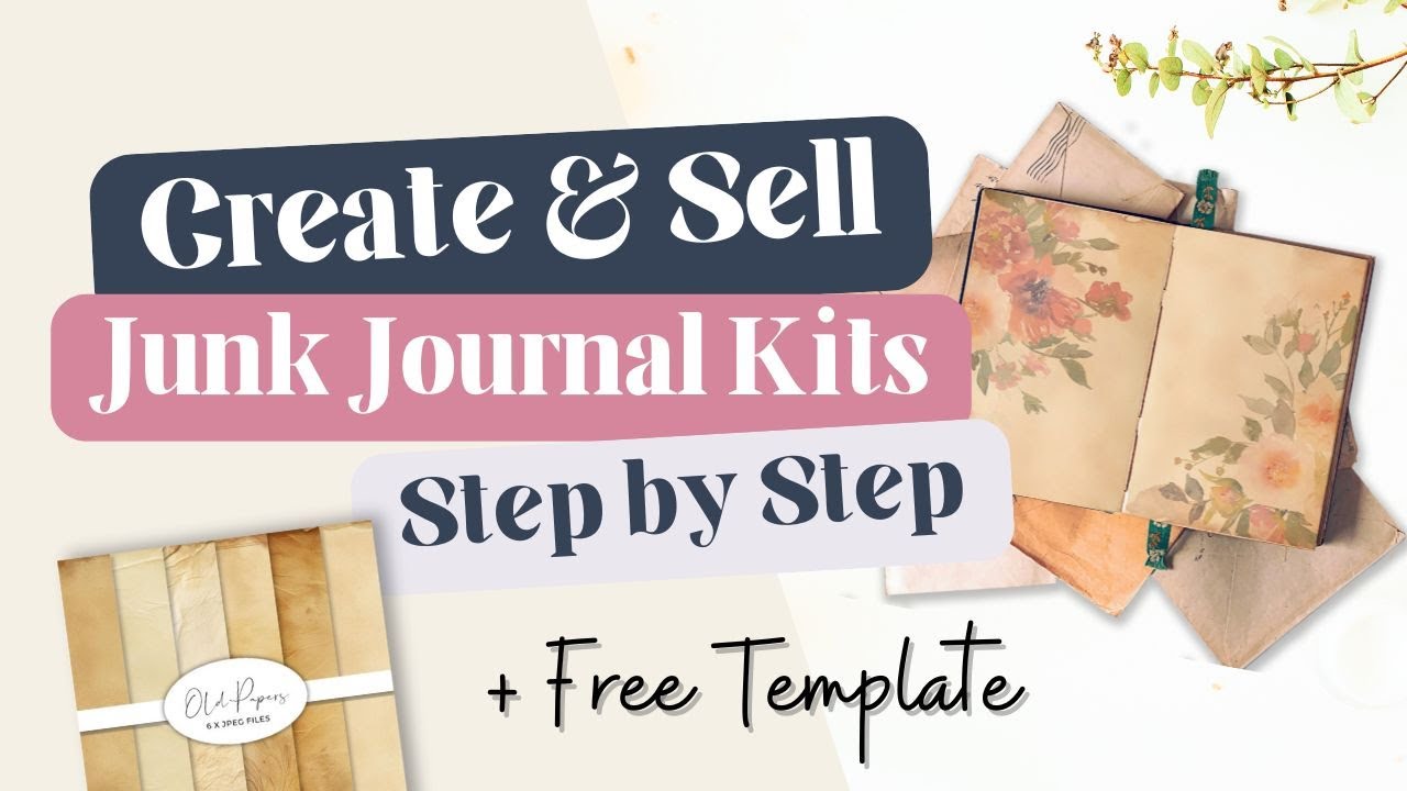 How to Create Junk Journal Pages to Sell Online - Earn Passive Income