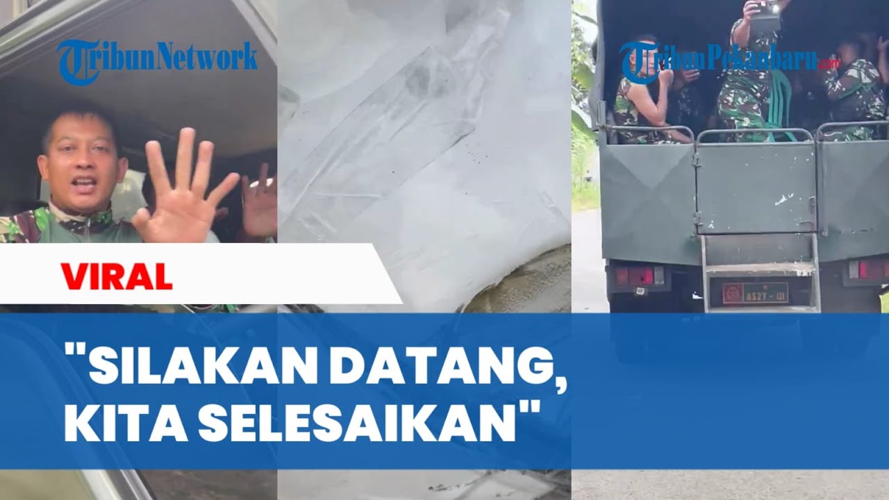 Viral Truk TNI Seruduk Mobil Warga, Korem Suryakancana Nyatakan Siap Ganti Rugi
