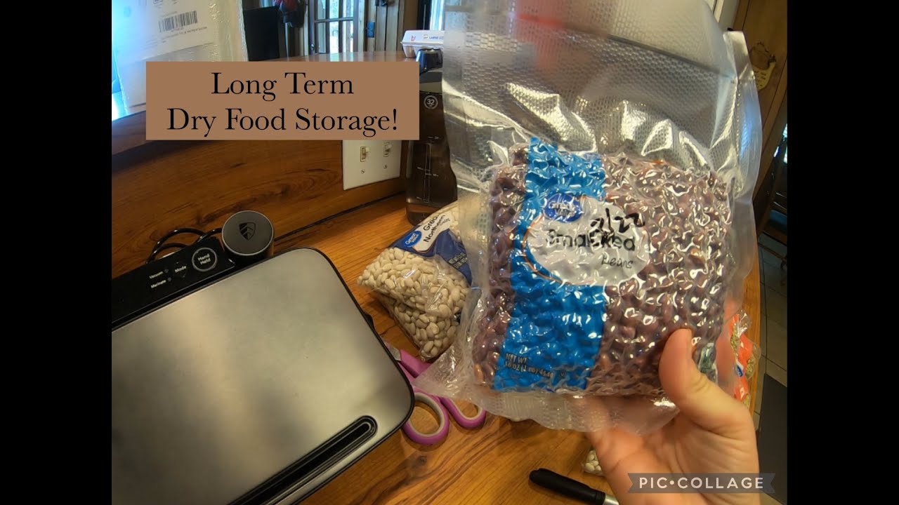 Long Term Dry Food Storage, Vacuum Sealing Beans! || Homestead Seed