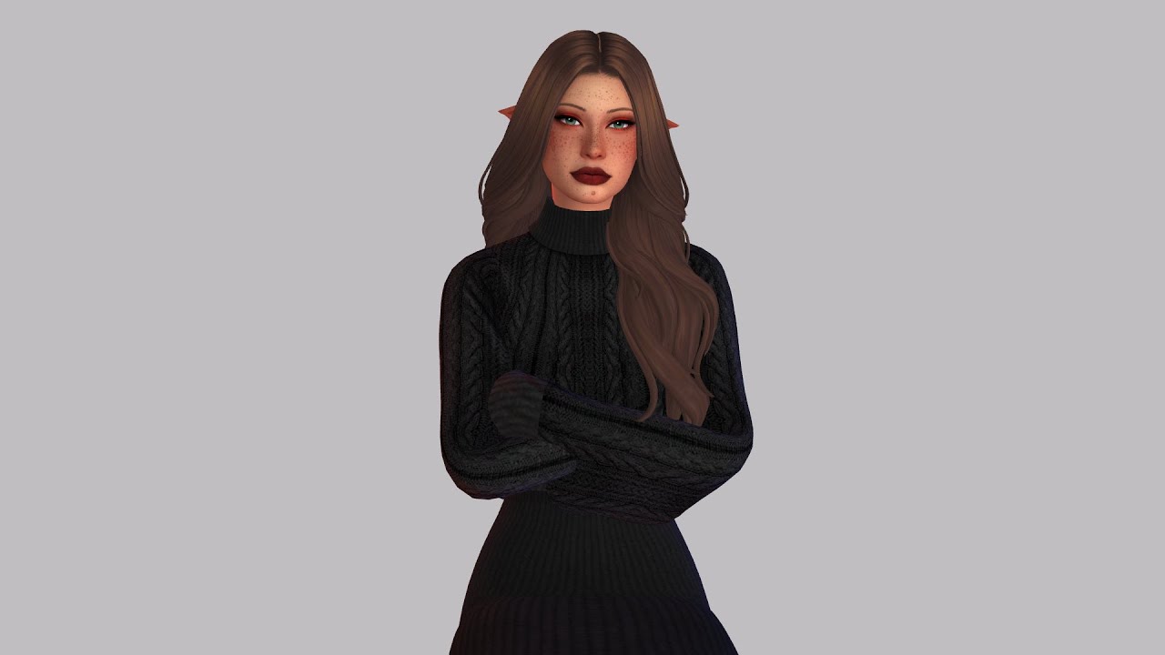 Sims 4 cas female with cc