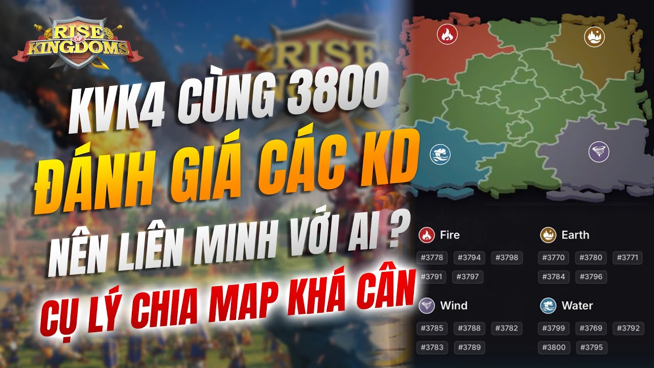 Chuẩn bị vào Kvk4 cùng KD 3800 - Đối thủ và đồng minh có ổn không ? - Cụ lý ghép trận khá cân bằng