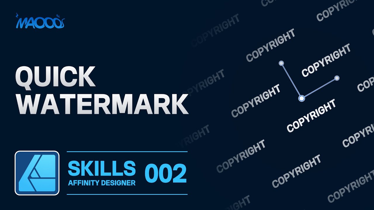 Affinity Designer Skills 002 - Quick watermark
