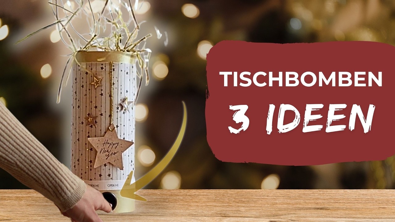 DIY Tischbombe: 3 Ideen für Weihnachten & Silvester (mit Artoz)