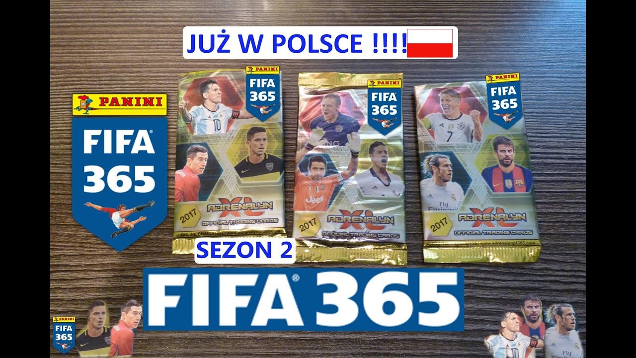 Nowość ☆ █▬█ █ ▀█▀  ☆ FIFA 365 - sezon 2 - karty Panini - Adrenalyn xl