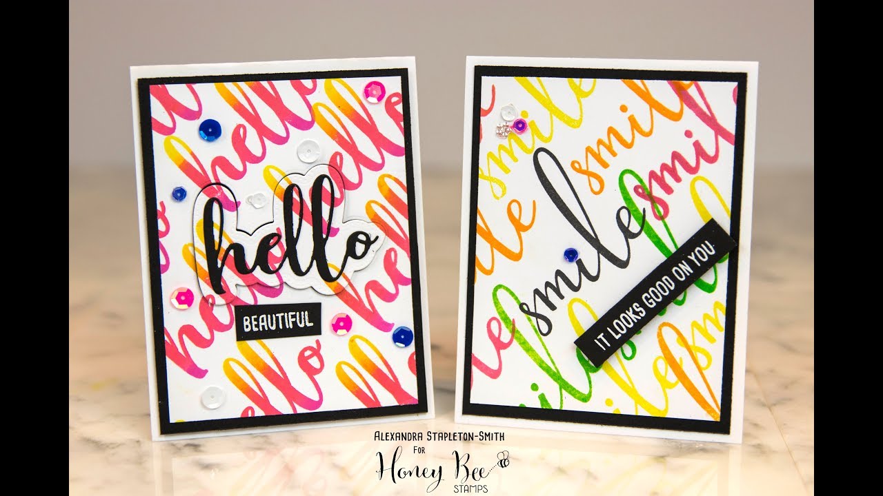 Making a sentiment background using Misti Creative Corners, a handmade cardmaking tutorial