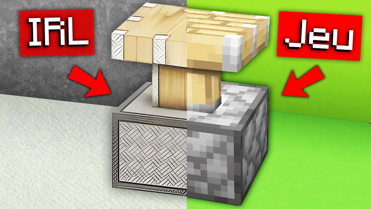 J'ai refait les Objets de Minecraft dans la vraie Vie ! (enfin j'ai essayé mdr)