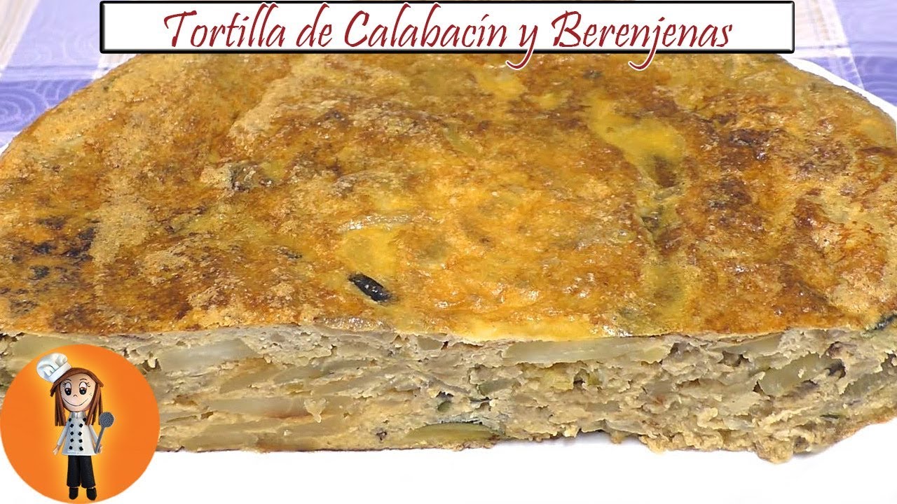 Tortilla de Calabacín y Berenjenas | Receta de Cocina en Familia