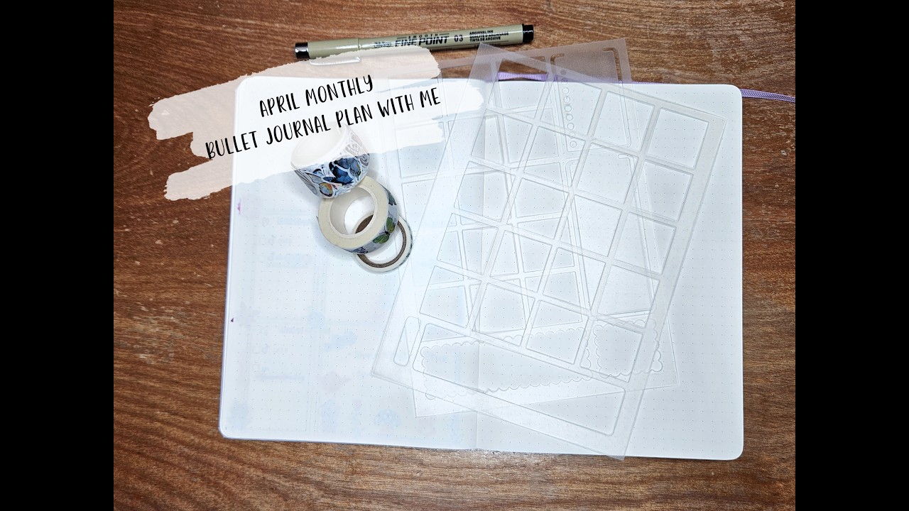 April Monthly Bullet Journal Plan with Me