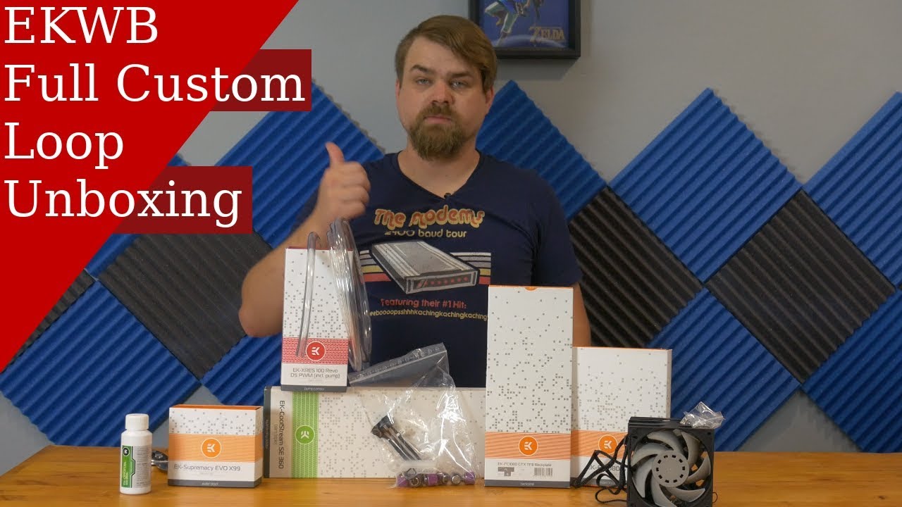 EK Waterblock full custom loop unboxing