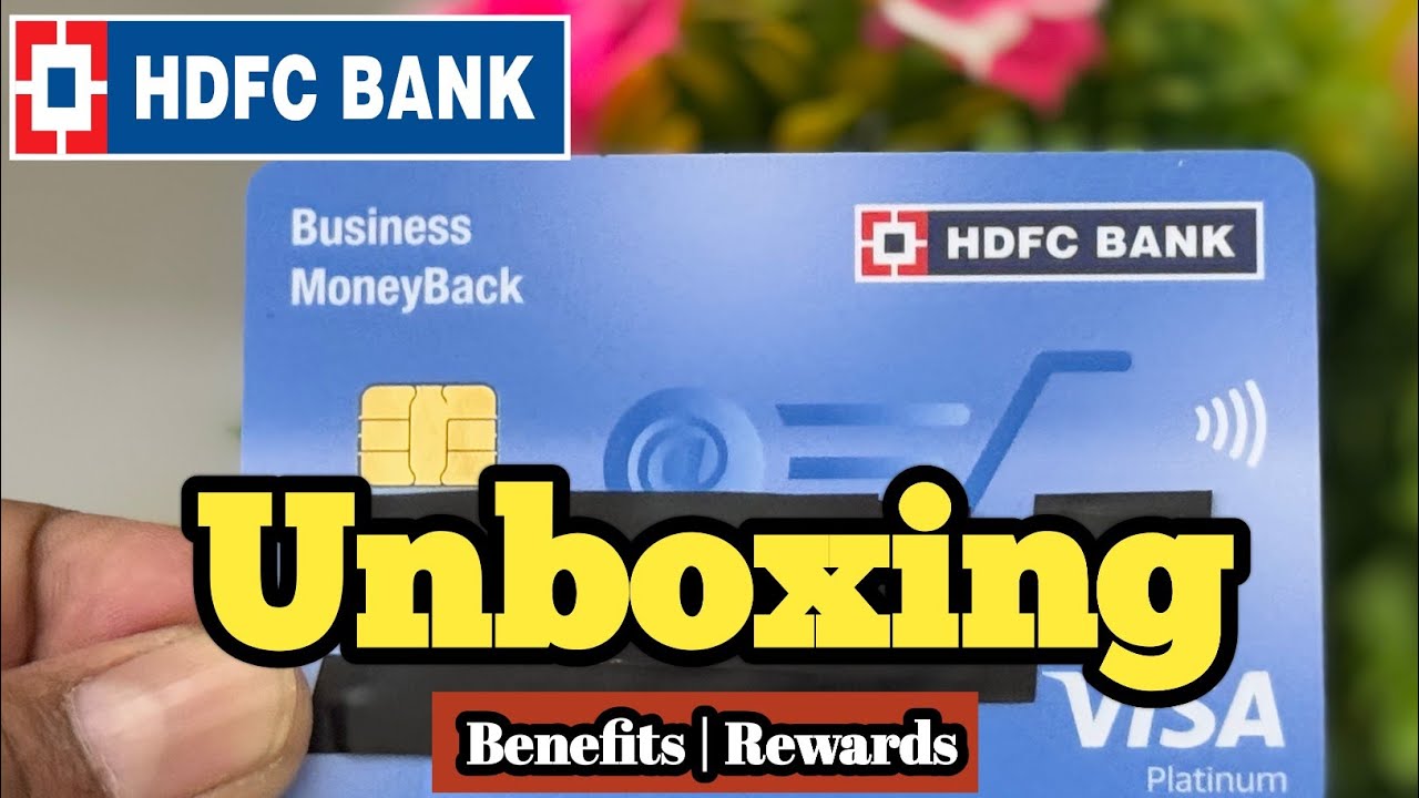 HDFC Business Moneyback Credit Card Benefits | Unboxing | Rewards | apply #cardinfo