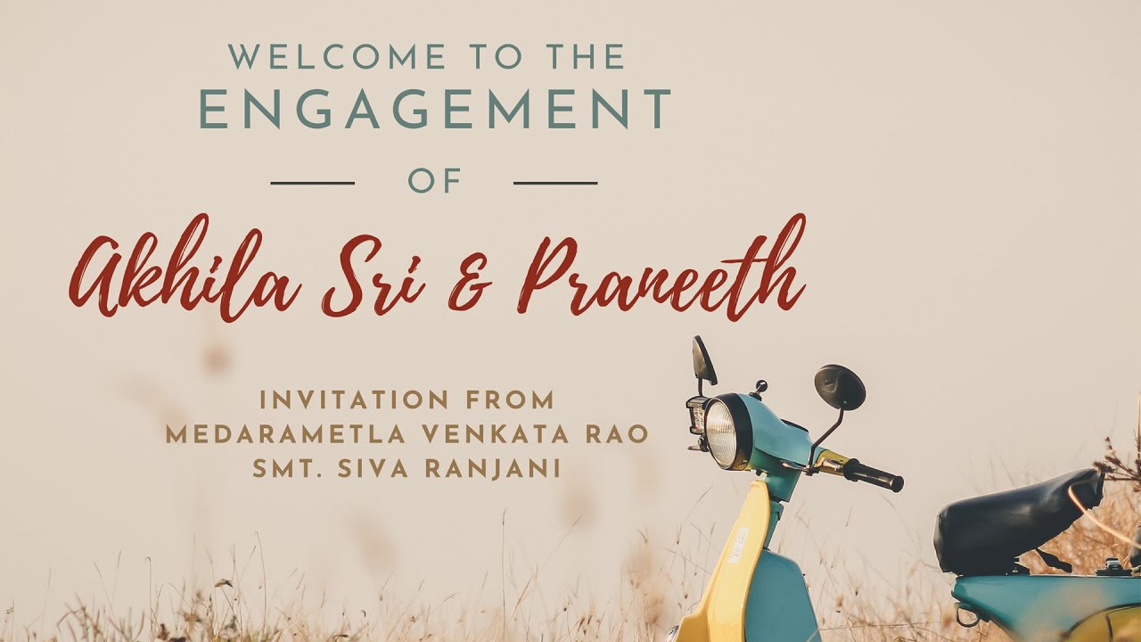 ENGAGEMENT LIVE STREAMING OF AKHILA SRI AND PRANEETH
