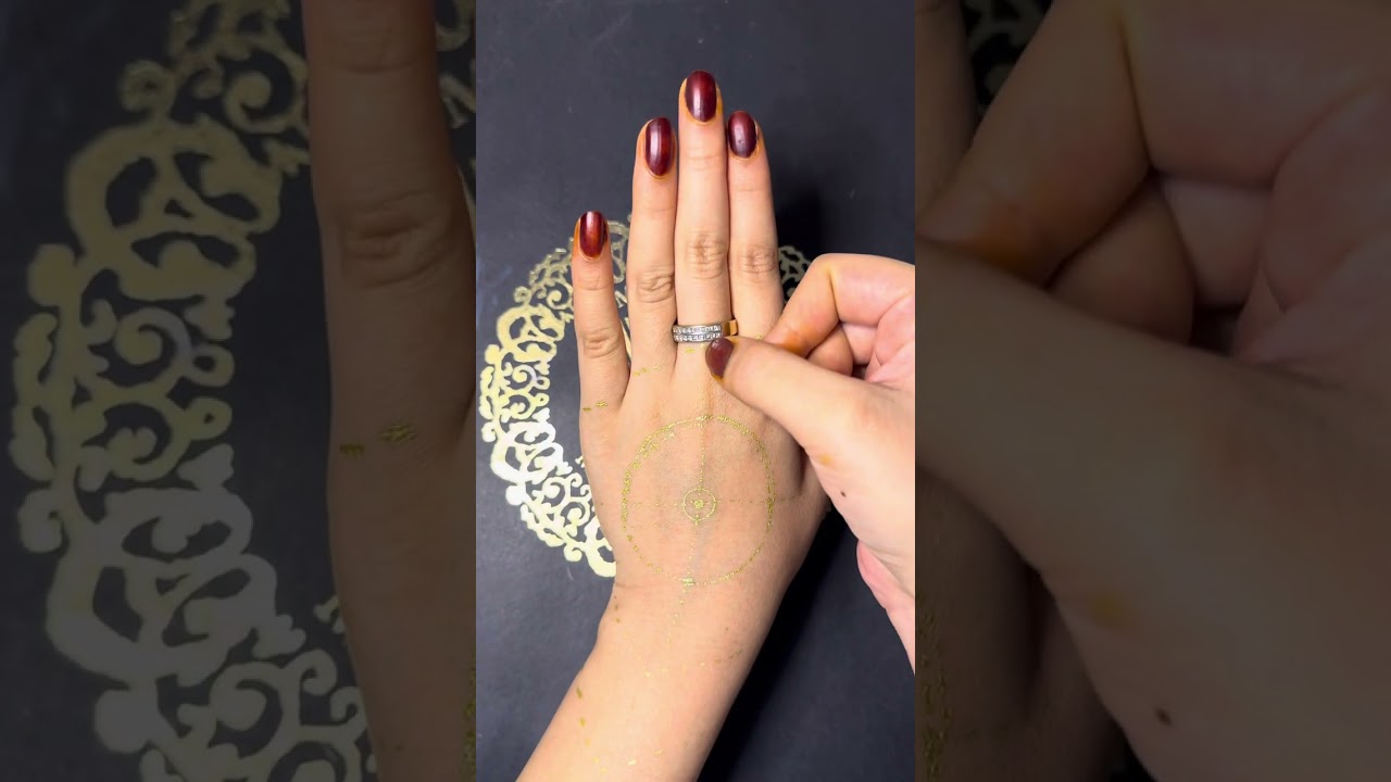 How to select perfect Center for Mandala Henna designs / Mandala Center point / measurements