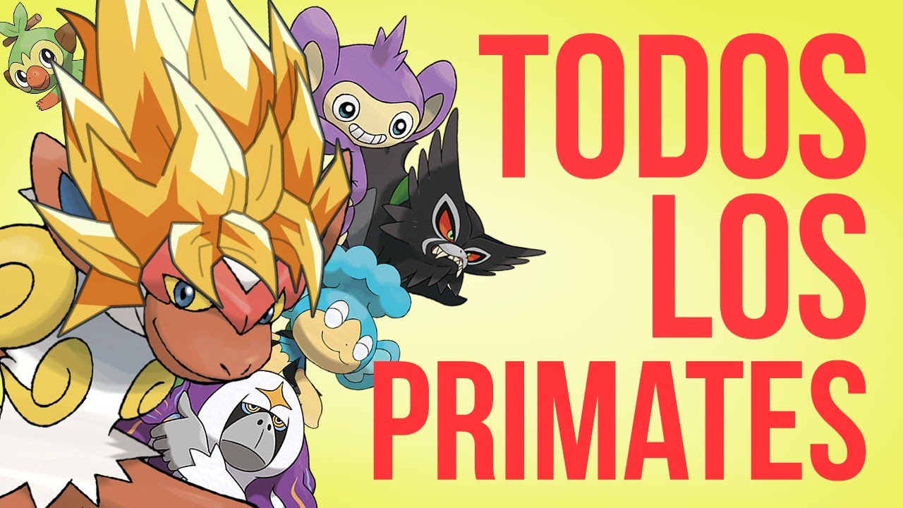 ¿Qué primates son los Pokémon?