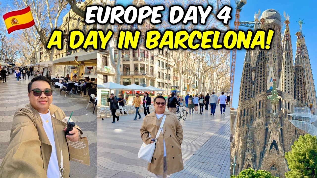 Hello, BARCELONA! Spain Arrival + Exploring La Sagrada Familia & La Rambla! 🇪🇸 | JM Banquicio