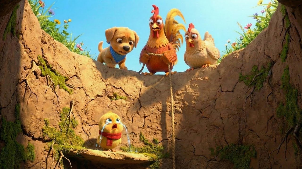 😱 Chooza Gira Kuwe Mein! | 🐤 Chooza Ki Kahani Part 2: Puppy Rescue Story | चूज़ा और पिल्ला की दोस्ती