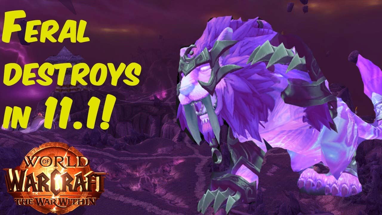 Feral SHREDS in 11.1 - Feral druid pvp the war within 11.1