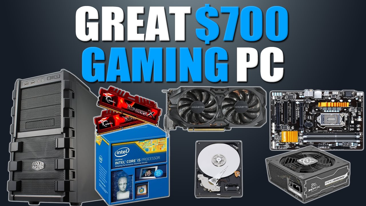 Great $700 Gaming PC Build Budget 1080p Gaming PC December 2015