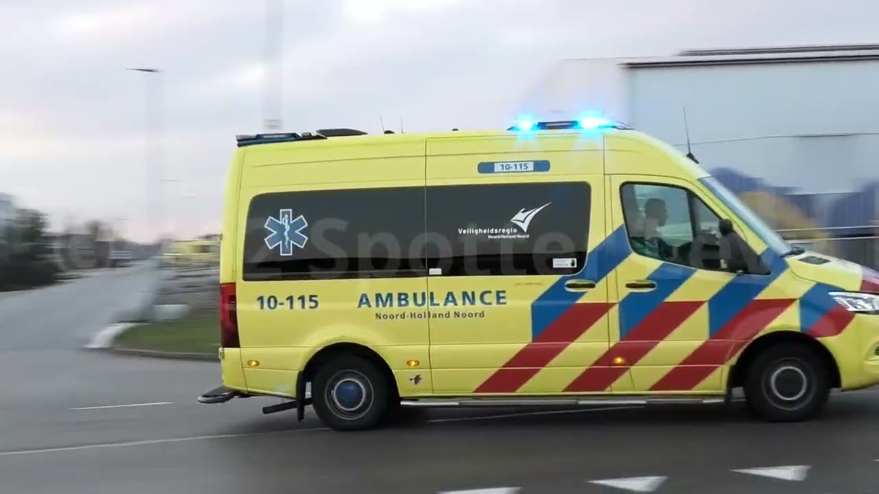 Ambulance 10-115 met Spoed naar A1 Melding