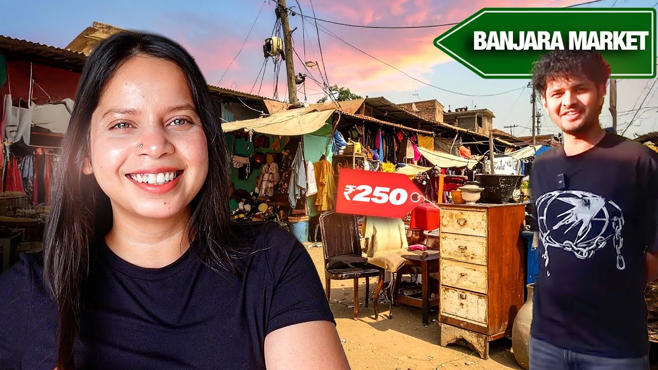 We Went To The CHEAPEST Furniture Market, Banjara Market (Moving Out With Boyfriend Part-3)