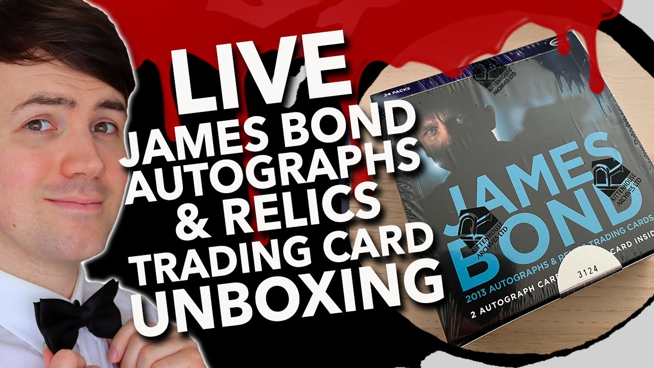 LIVE UNBOXING | James Bond Autographs & Relics Trading Cards | INCLUDES AUTOGRAPHED CARDS
