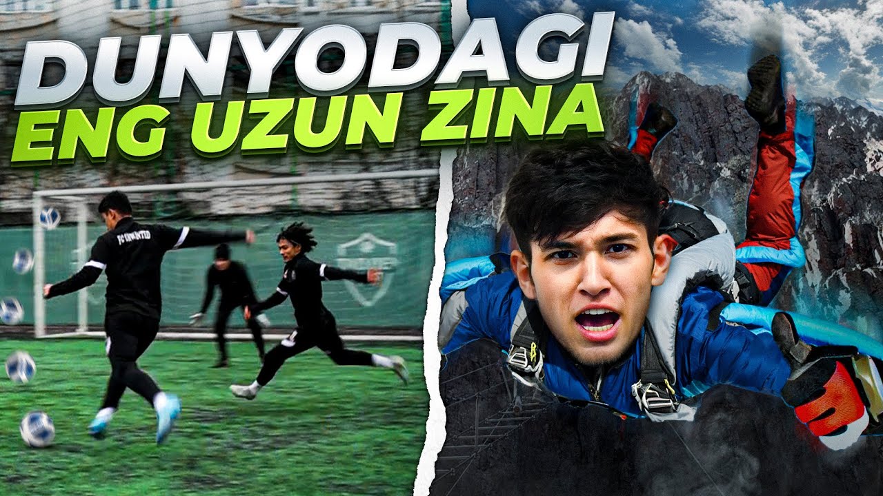 YUTQAZGAN BOLA DUNYODAGI ENG UZUN OSMA ZINADAN TEPAGA CHIQADI !!!