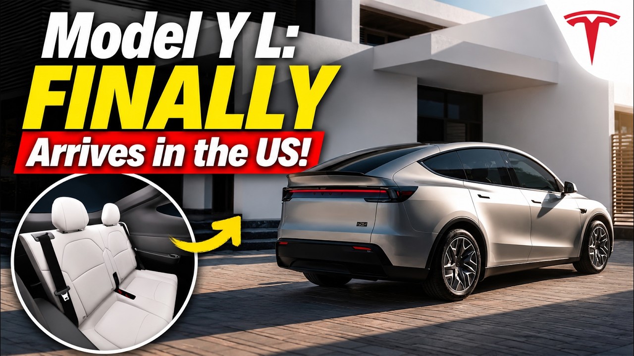 НОВЫЙ 6-местный Tesla Model Y L: НАКОНЕЦ-ТО в США!