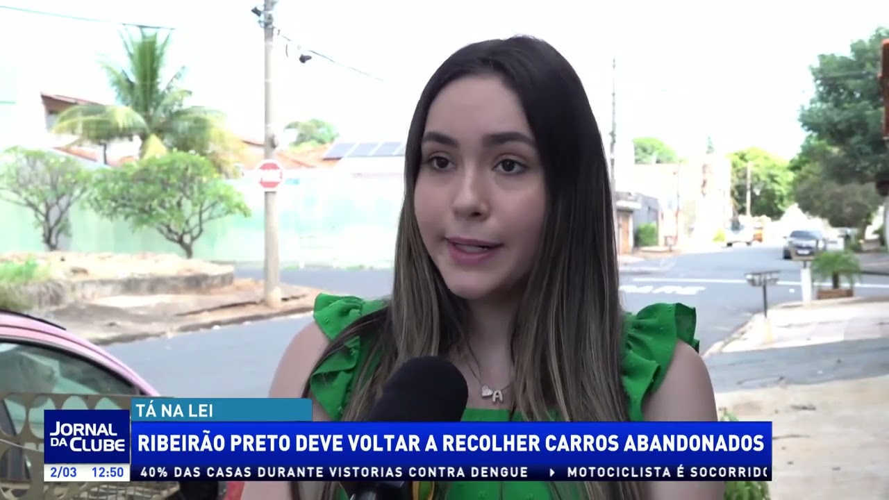 Ribeirão Preto deve voltar a recolher carros abandonados + LINK - Jornal da Clube (02/03/26)