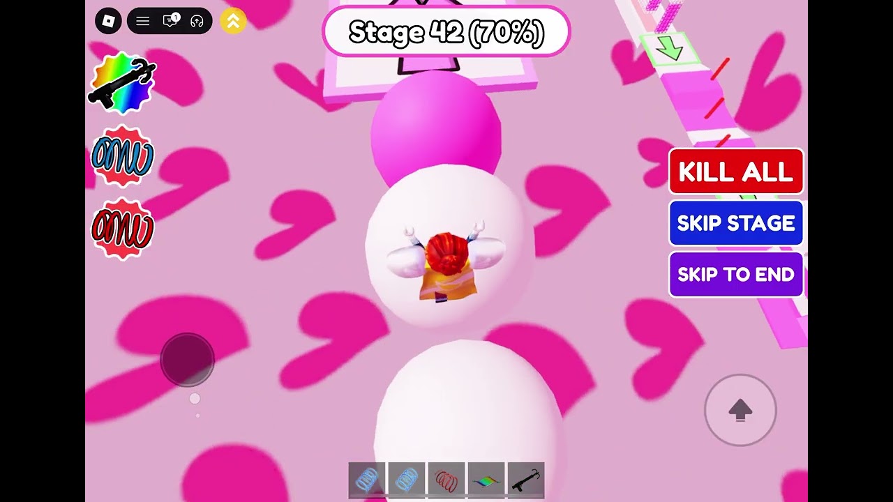 Completing Valentines Obby by Banana Studios Seasonal stages 0 to 60
