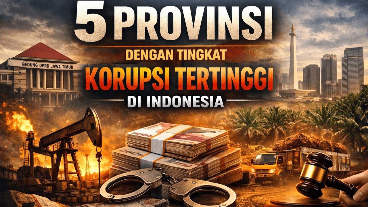 Wajib Nonton !! 5 provinsi dengan tingkat korupsi tertinggi di indonesia