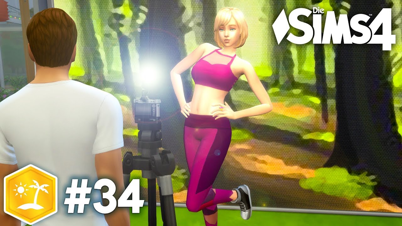 Model Foto Session 🛍 Blitzlichtgewitter | Let's Play Die Sims 4 Inselleben Erweiterungspack #34