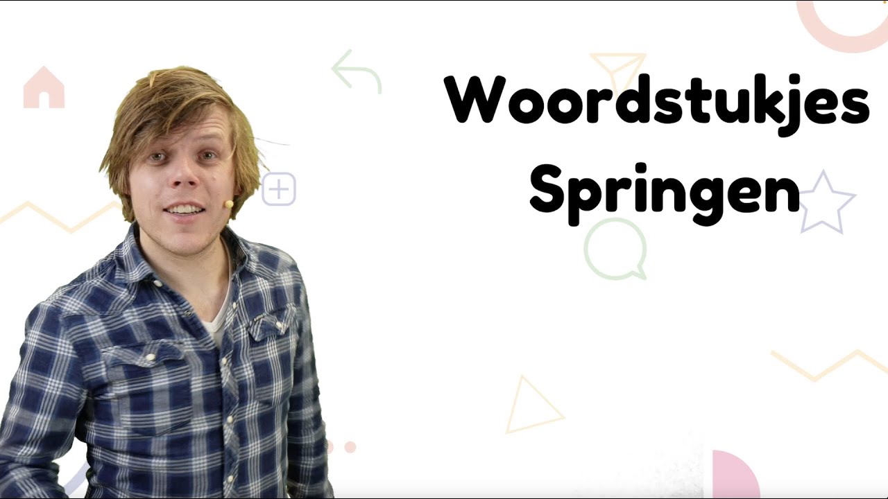 Woordstukjes springen - Bewegend leren met Meester Sander