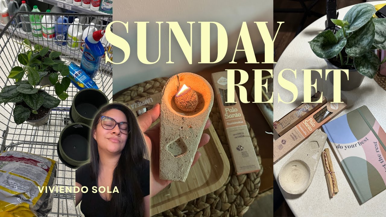 Viviendo sola - mi Sunday reset 🔮 real para empezar bien la semana | vlog