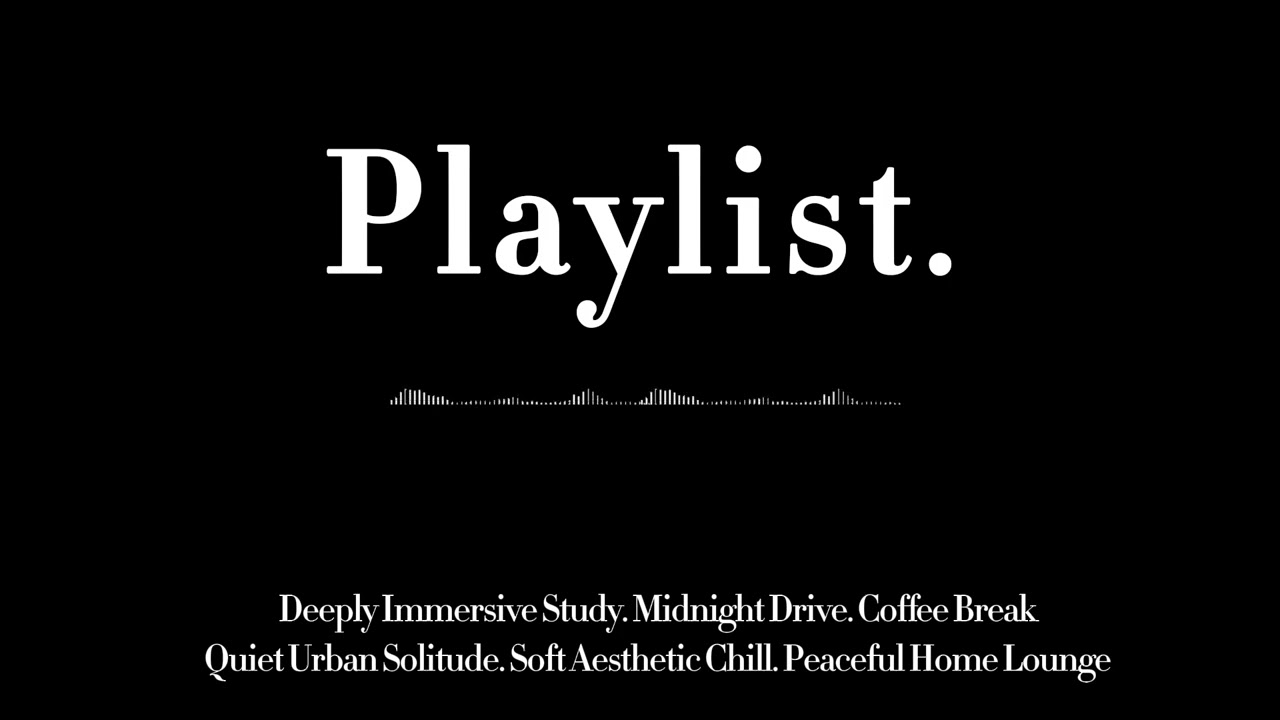Soft R&B Playlist for relax/work/study ☕ Just let it play 🖤 | After 3 PM  🖤