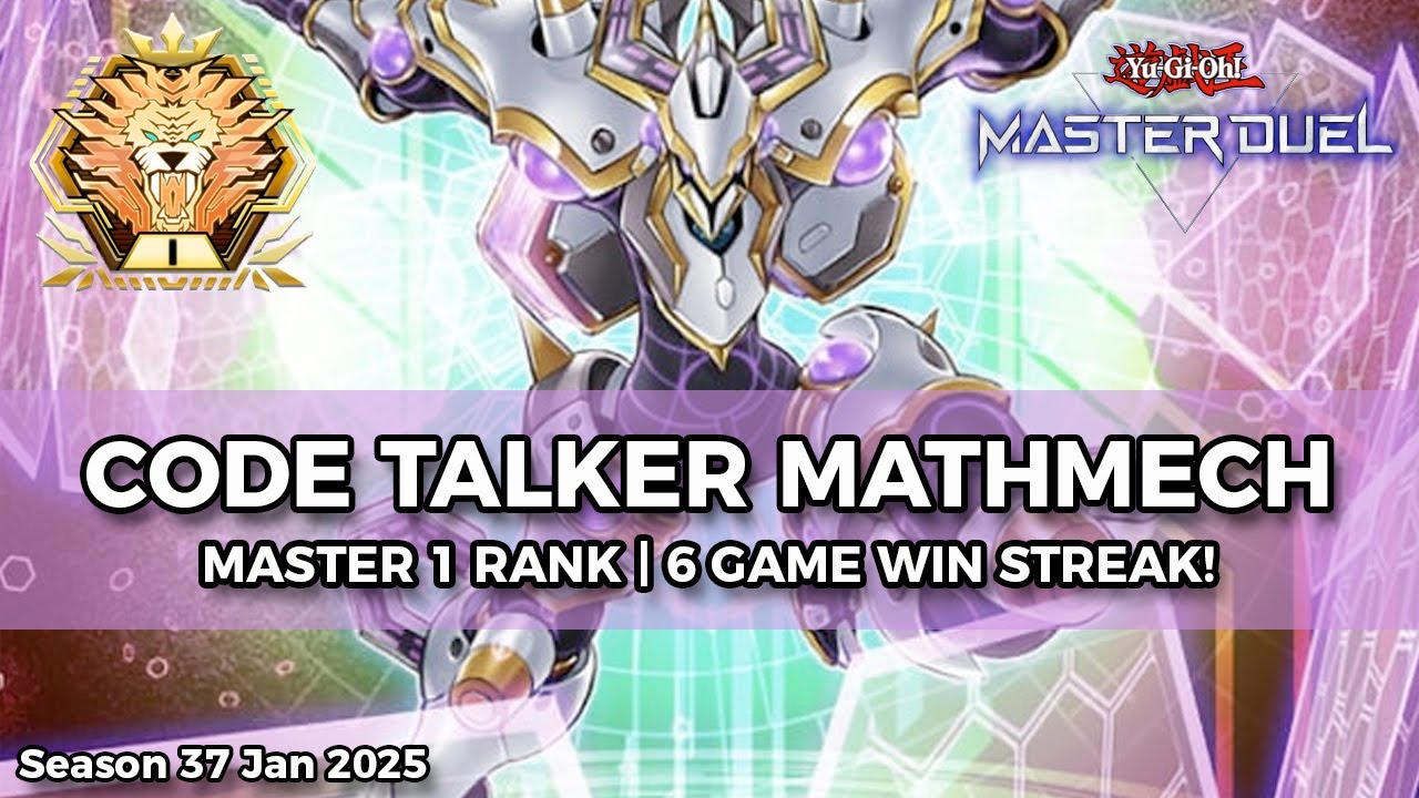 Master 1 Rank Code Talker Mathmech Singularity (Jan 2025) - Yu-Gi-Oh! Master Duel