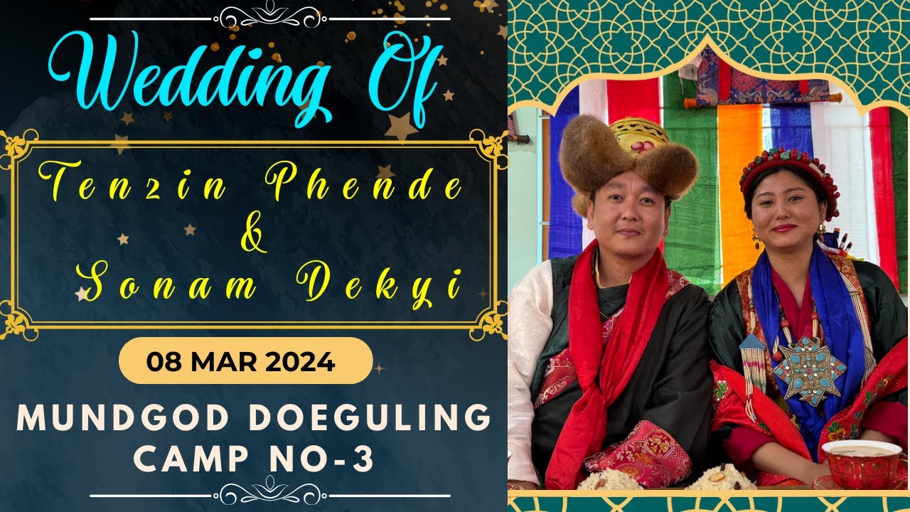 Wedding Of TENZIN PHENDE & SONAM DEKYI at Mundgod Camp No 3 #mundgod #wedding #tibetanvlogger #vlog