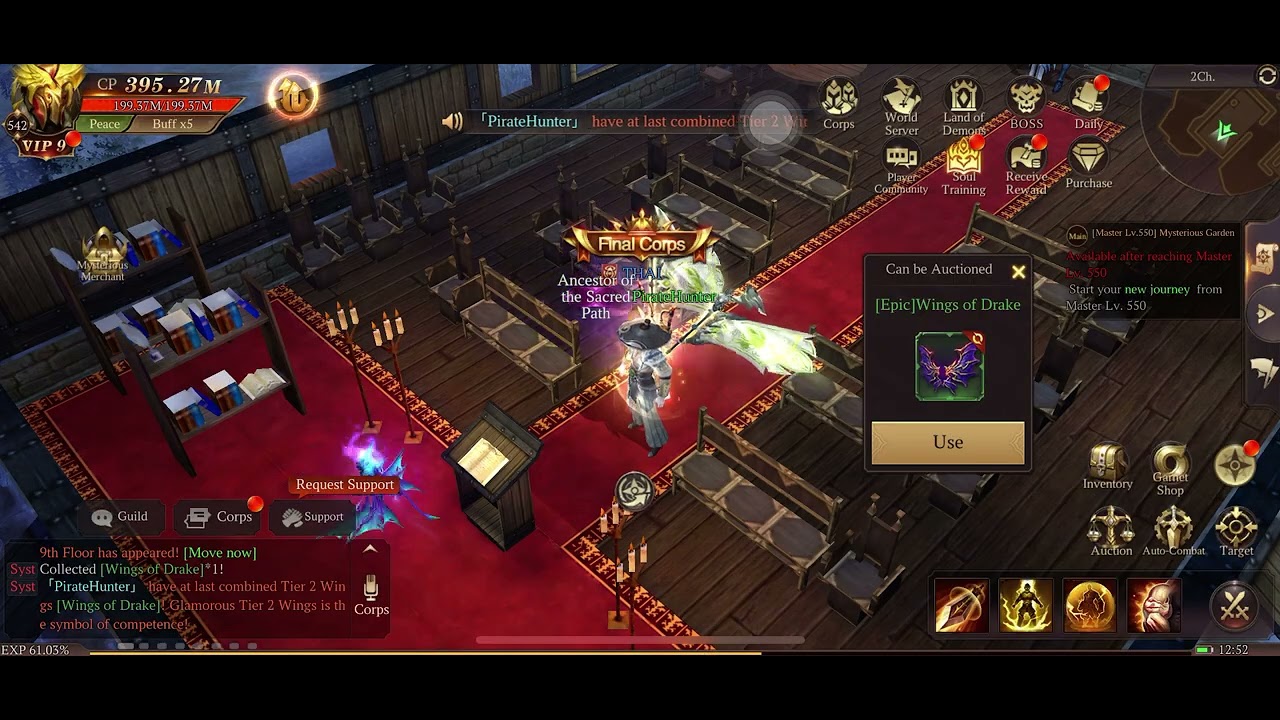 CRAFTING T3 WINGS HOPING FOR UNIQUE