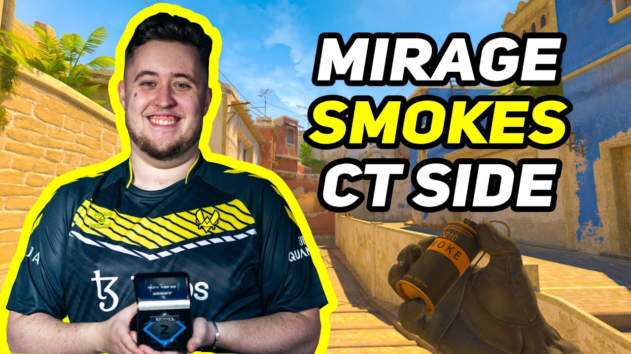 CS2 Mirage - All Smokes For CT-Side What You Need To Know In 2024