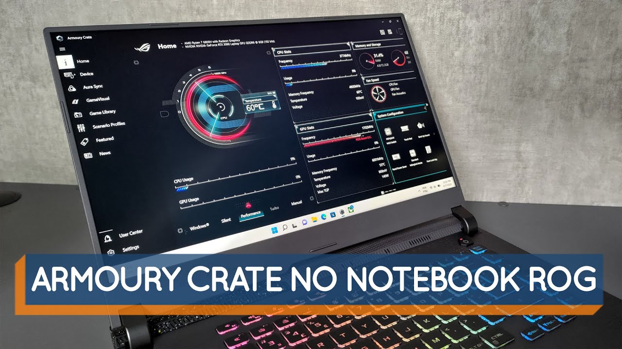 Armoury Crate: personalize e gerencie seu notebook gamer da ASUS