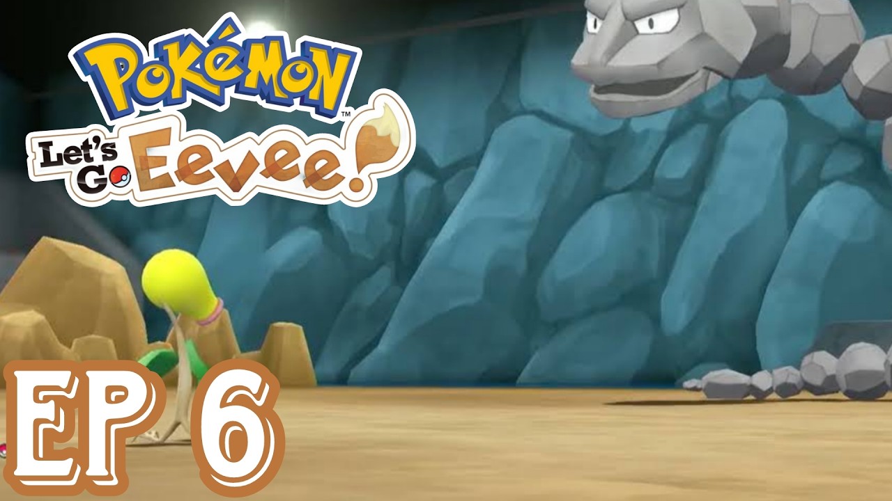 Bellsprout Takes on Rocks Gym Challenge! [Pokemon Let's Go Eevee] Episode 6 - Playthrough